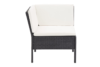 VERNUS Zestaw mebli ogrodowych czarny/kremowy - zdjęcie 7