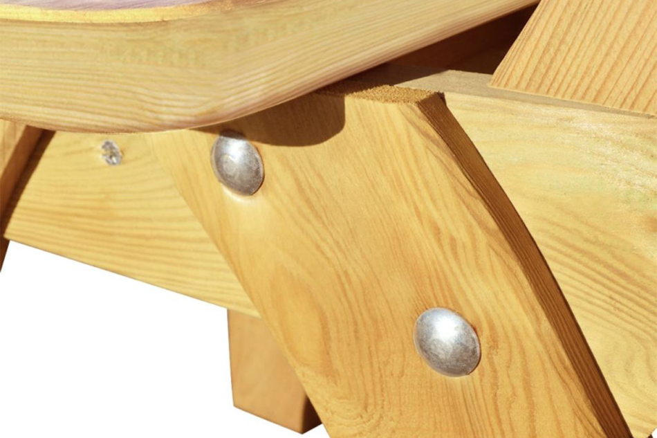 SATIVUS Zestaw mebli ogrodowych beżowy (impregnowany zielonym lakierem) - zdjęcie 2