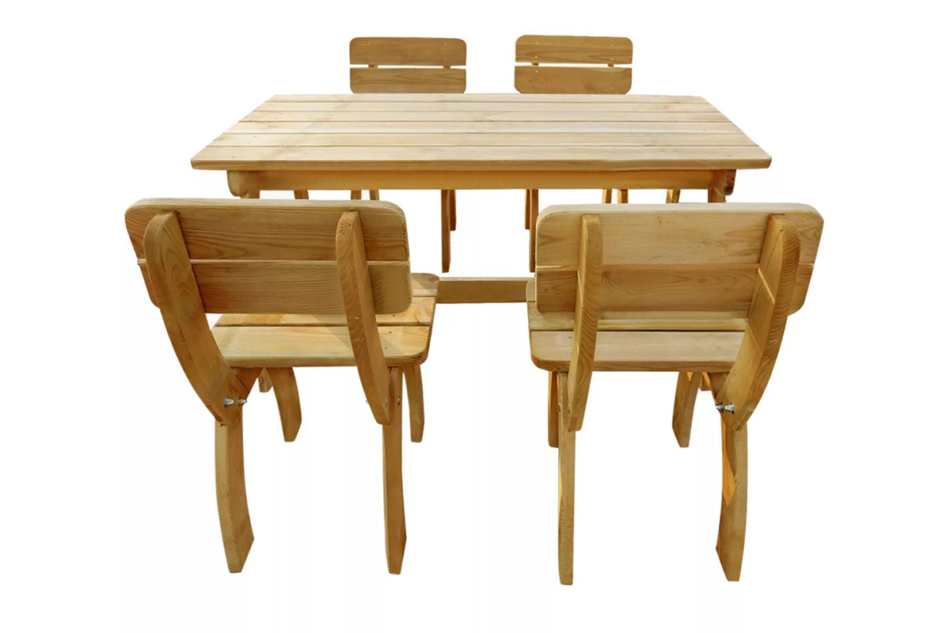 SATIVUS Zestaw mebli ogrodowych beżowy (impregnowany zielonym lakierem) - zdjęcie 2