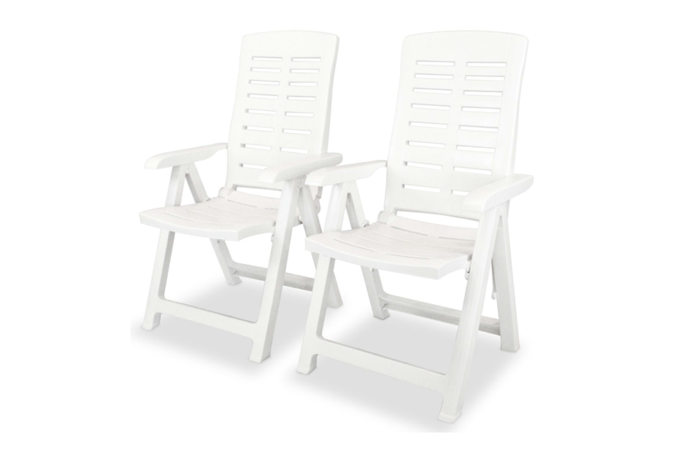 CYMINO Zestaw mebli ogrodowych biały - zdjęcie 2