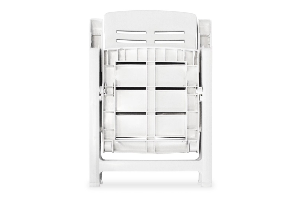 CYMINO Zestaw mebli ogrodowych biały - zdjęcie 5