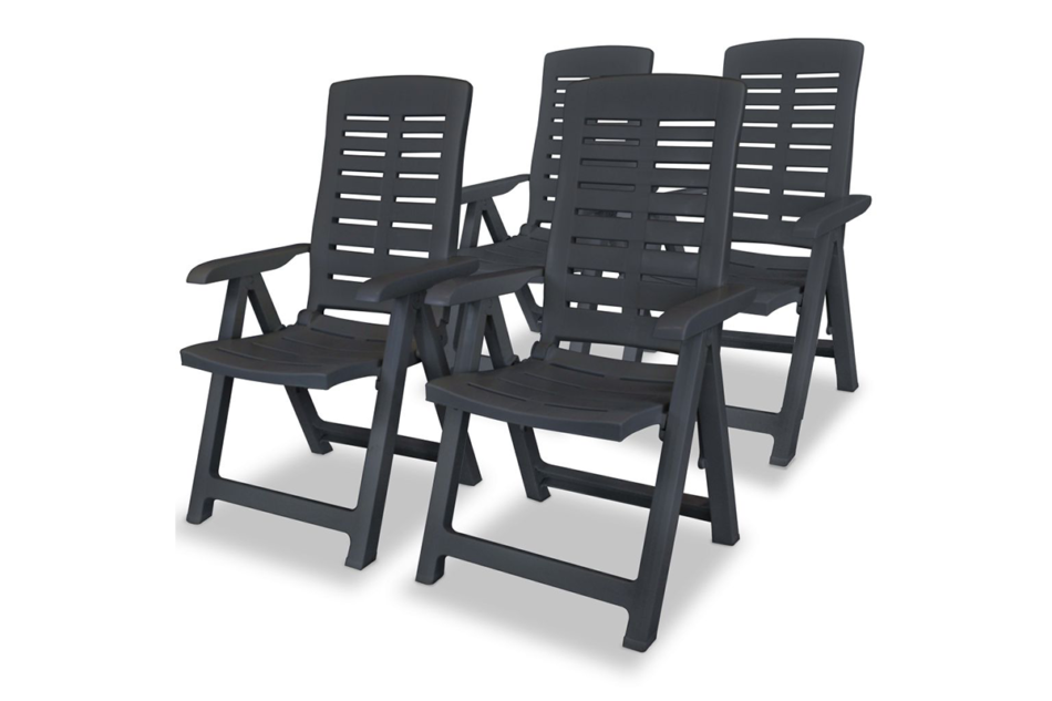 CYMINO Zestaw mebli ogrodowych antracytowy - zdjęcie 3