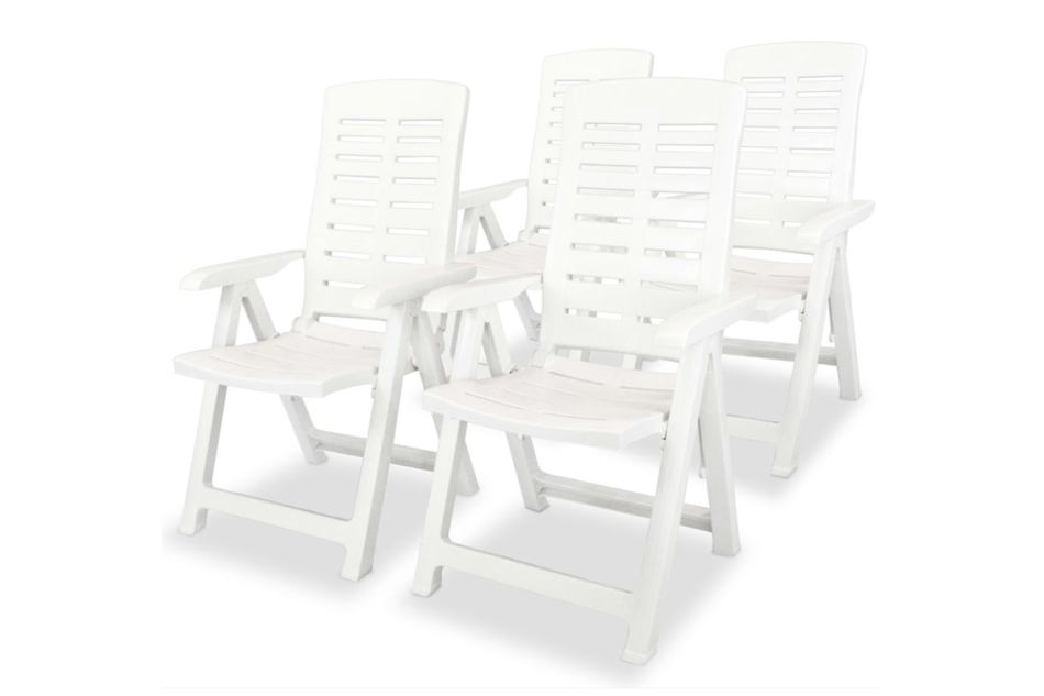 CYMINO Zestaw mebli ogrodowych biały - zdjęcie 3