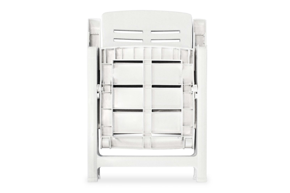 CYMINO Zestaw mebli ogrodowych biały - zdjęcie 6