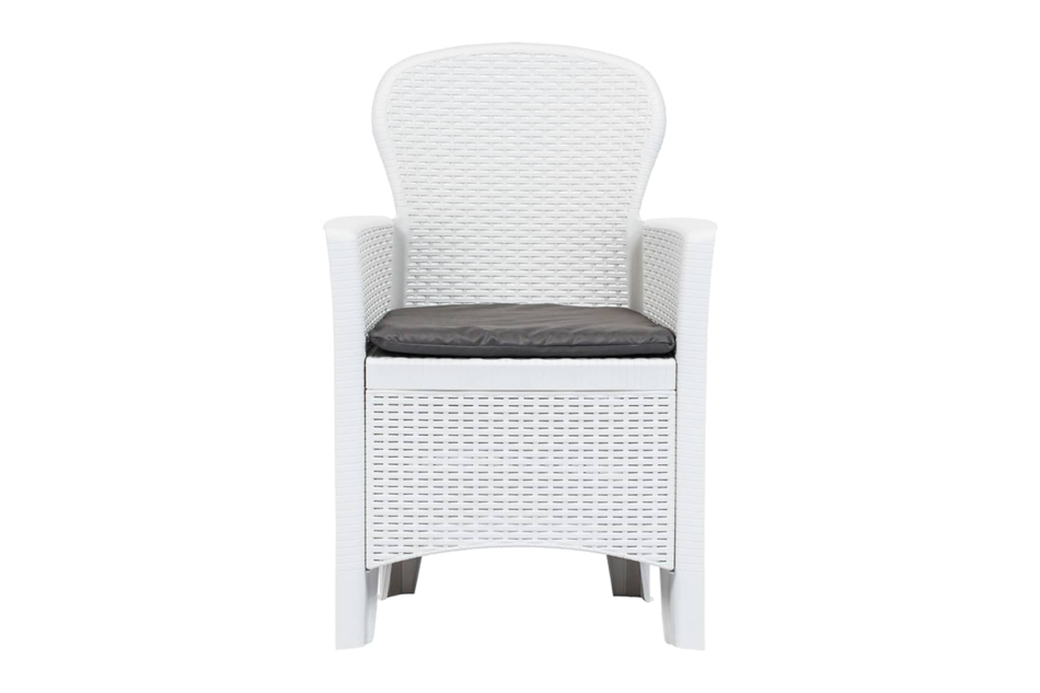 LIDUS Zestaw mebli ogrodowych biały/szary - zdjęcie 3