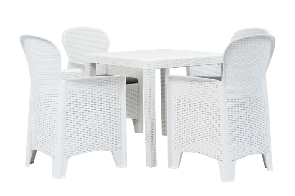 LIDUS Zestaw mebli ogrodowych biały/szary - zdjęcie 0