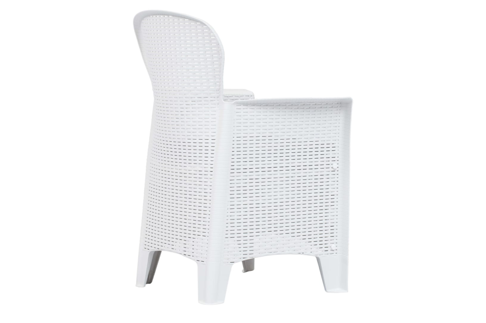 LIDUS Zestaw mebli ogrodowych biały/szary - zdjęcie 2