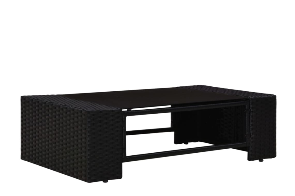 PARIUS Zestaw mebli ogrodowych czarny - zdjęcie 2