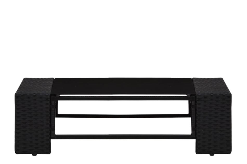 PARIUS Zestaw mebli ogrodowych czarny - zdjęcie 3