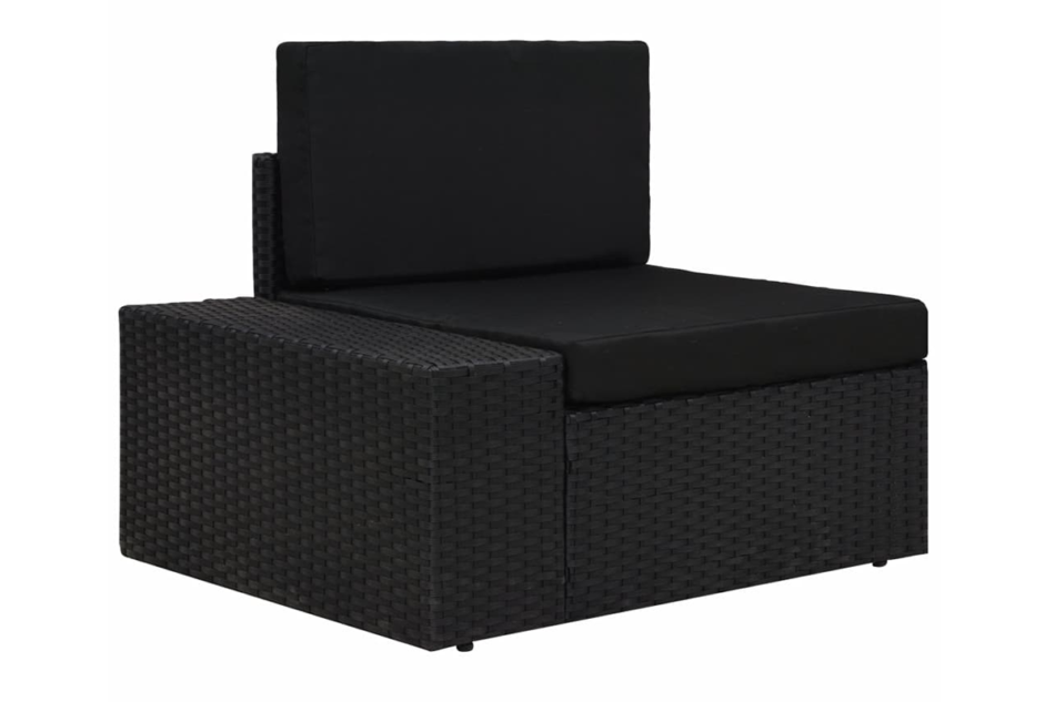 PARIUS Zestaw mebli ogrodowych czarny - zdjęcie 5