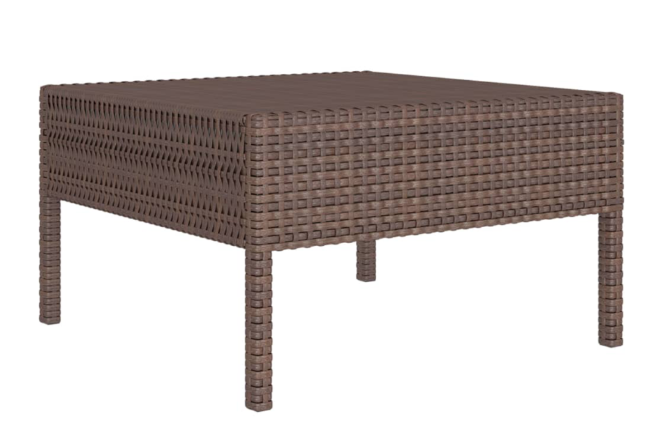 DANTHO Zestaw mebli ogrodowych brązowy/biały - zdjęcie 4