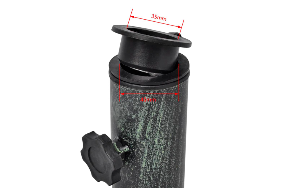 WILDENO Stojak na parasol czarny/zielony - zdjęcie 5