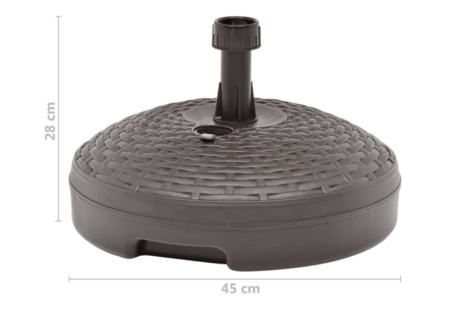 ARENO Stojak na parasol brązowy - zdjęcie 4