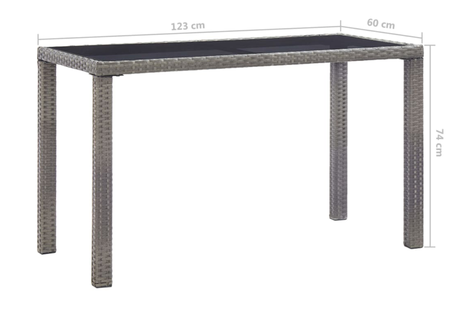 ERAGIO Stół ogrodowy antracytowy - zdjęcie 3