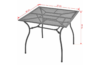HEMALIS Stół ogrodowy antracytowy - zdjęcie 3