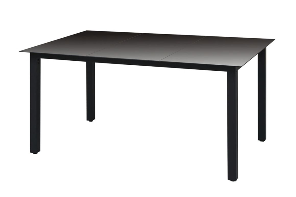 RANTHIS Stół ogrodowy czarny - zdjęcie 1