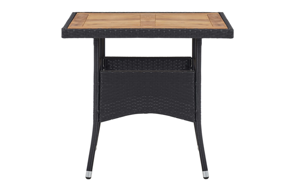 ULMARI Stół ogrodowy czarny/brązowy - zdjęcie 0