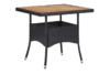 ULMARI Stół ogrodowy czarny/brązowy - zdjęcie 2