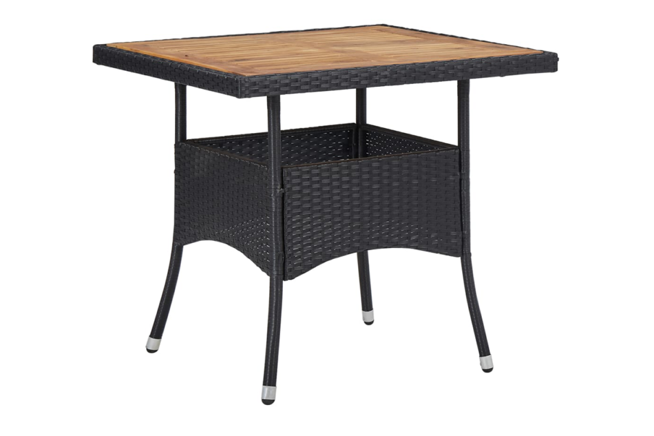 ULMARI Stół ogrodowy czarny/brązowy - zdjęcie 1