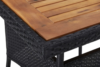 ULMARI Stół ogrodowy czarny/brązowy - zdjęcie 3