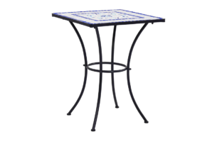 MOSAIS, https://dev1-mda.konsimo.pl/kolekcja/mosais/ Stół ogrodowy niebieski/biały/czarny - zdjęcie