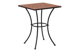 MOSAIS, https://dev1-mda.konsimo.pl/kolekcja/mosais/ Stół ogrodowy pomarańczowy/szary/czarny - zdjęcie