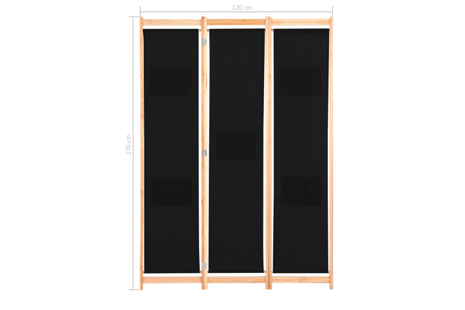 LUPIS Parawan czarny - zdjęcie 4