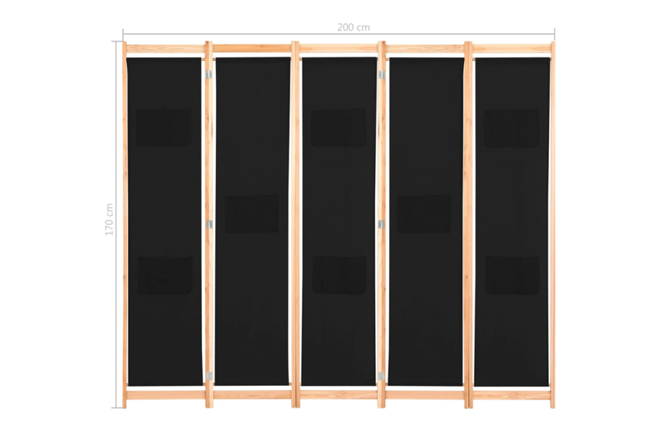 LUPIS Parawan czarny - zdjęcie 5
