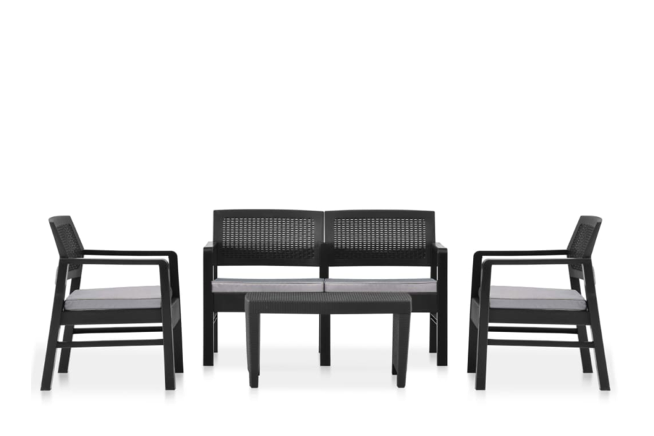 HEBES Zestaw mebli ogrodowych antracytowy - zdjęcie 0