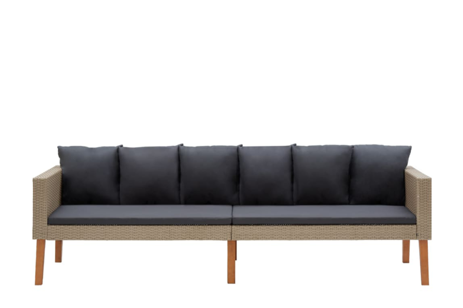 BESCO Zestaw mebli ogrodowych beżowy/antracytowy - zdjęcie 2