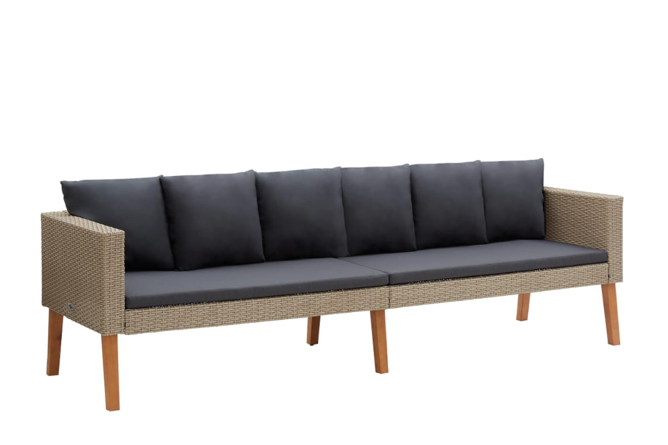 BESCO Zestaw mebli ogrodowych beżowy/antracytowy - zdjęcie 3