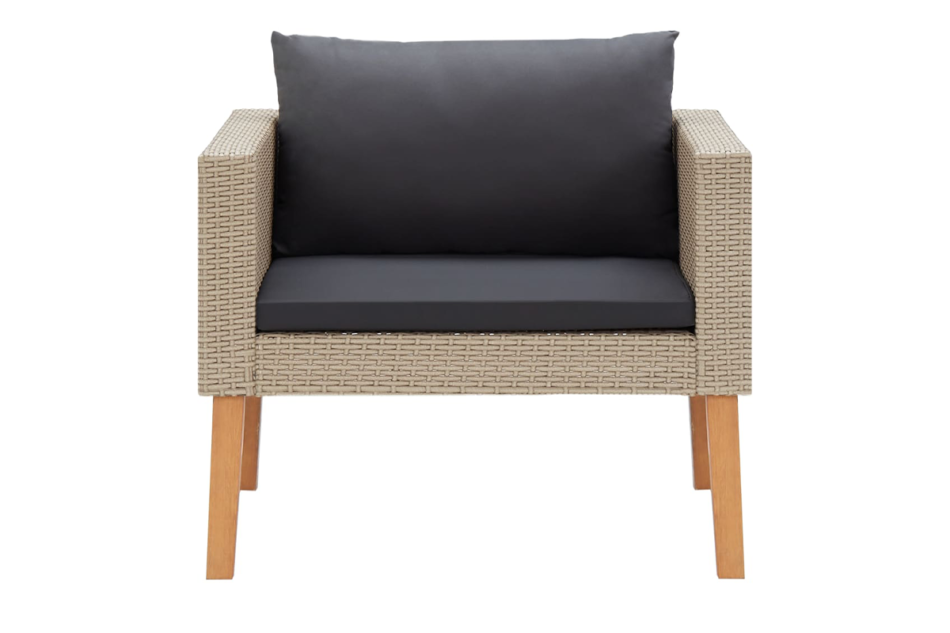 BESCO Zestaw mebli ogrodowych beżowy/antracytowy - zdjęcie 4