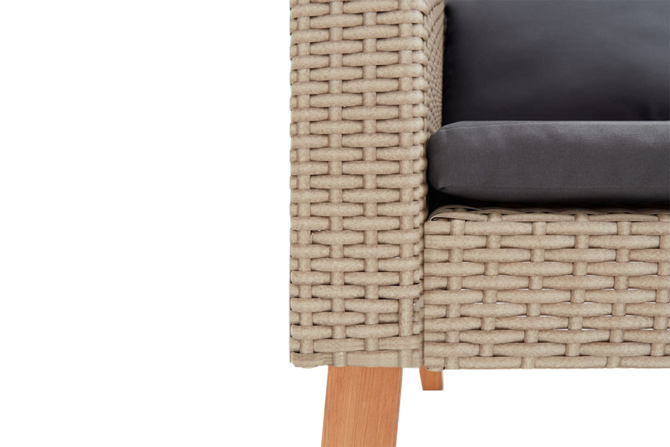 BESCO Zestaw mebli ogrodowych beżowy/antracytowy - zdjęcie 6