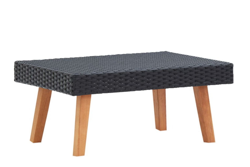 BESCO Zestaw mebli ogrodowych czarny/kremowy - zdjęcie 4