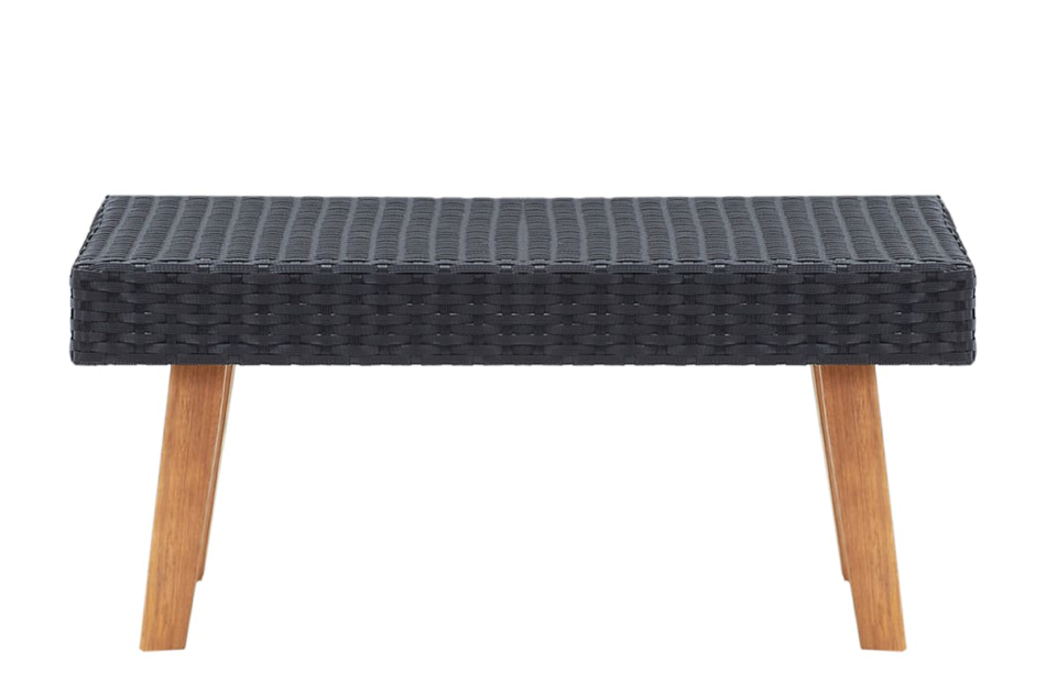 BESCO Zestaw mebli ogrodowych czarny/kremowy - zdjęcie 5