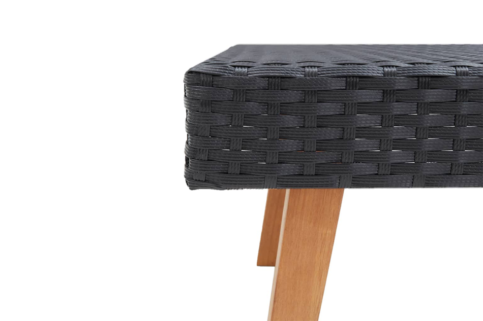 BESCO Zestaw mebli ogrodowych czarny/kremowy - zdjęcie 6