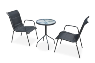 COMPRE, https://dev1-mda.konsimo.pl/kolekcja/compre/ Zestaw mebli ogrodowych czarny - zdjęcie