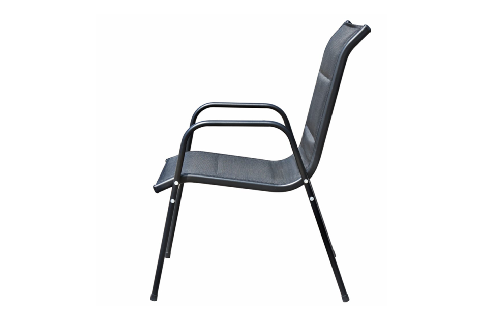 COMPRE Zestaw mebli ogrodowych czarny - zdjęcie 4