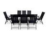 HAICOS Zestaw mebli ogrodowych czarny - zdjęcie 1