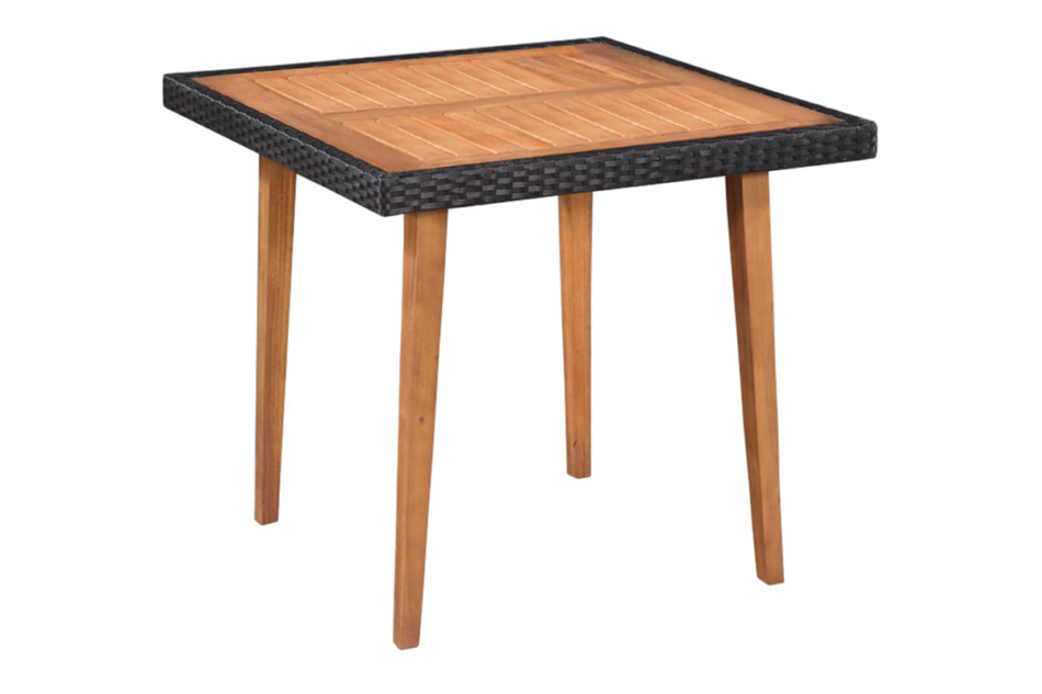 TRIVALIS Zestaw mebli ogrodowych czarny/brązowy - zdjęcie 2