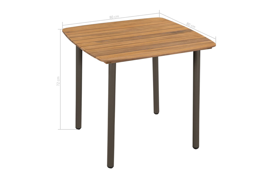 AVICOS Zestaw mebli ogrodowych szary/brązowy - zdjęcie 4