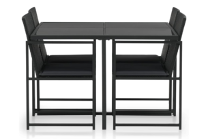 CRISPO, https://dev1-mda.konsimo.pl/kolekcja/crispo/ Zestaw mebli ogrodowych czarny - zdjęcie