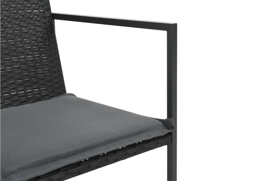 CRISPO Zestaw mebli ogrodowych czarny - zdjęcie 3