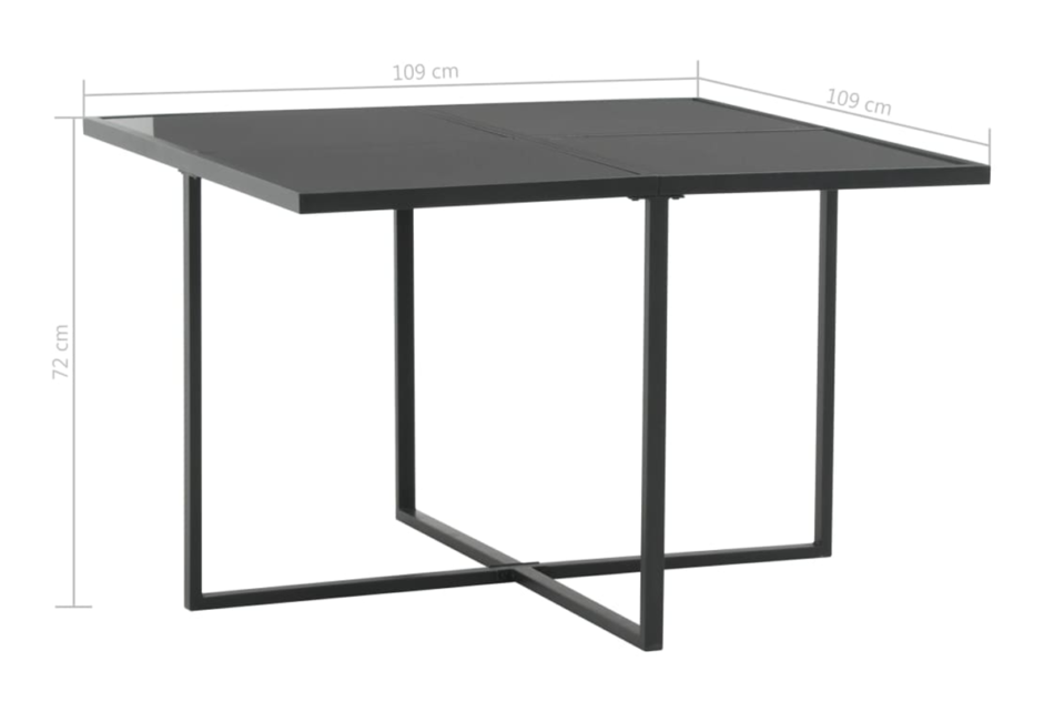 CRISPO Zestaw mebli ogrodowych czarny - zdjęcie 5