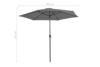 KYANO Parasol ogrodowy antracytowy - zdjęcie 6