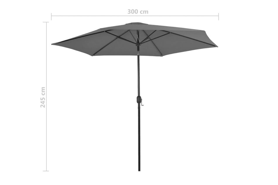 KYANO Parasol ogrodowy antracytowy - zdjęcie 5