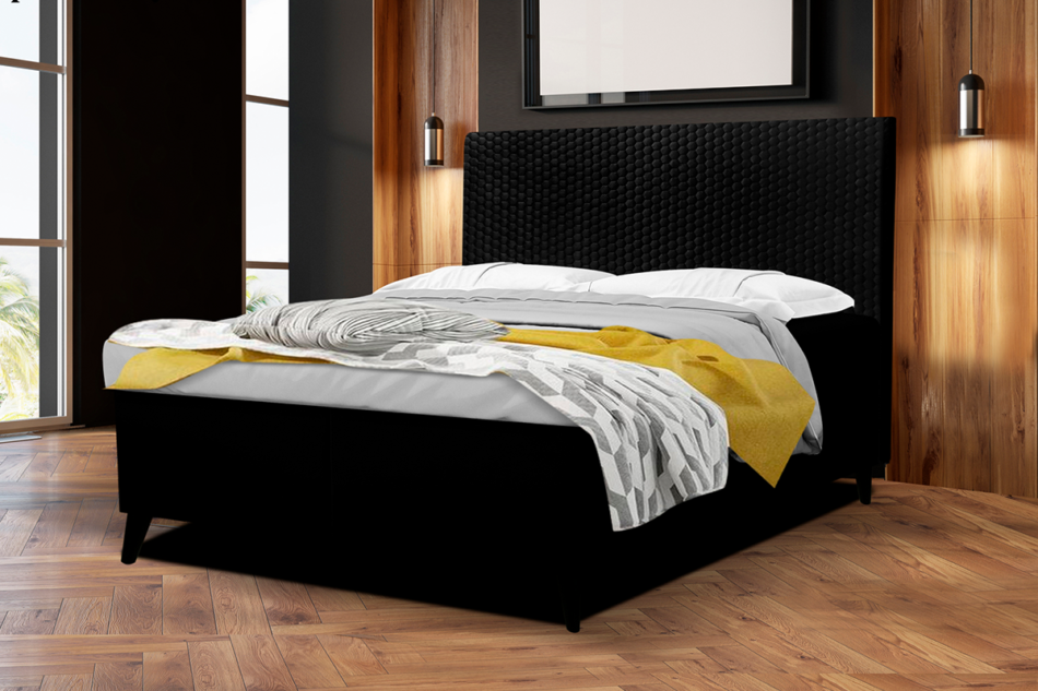 DORMIS Łóżko czarny - zdjęcie 1