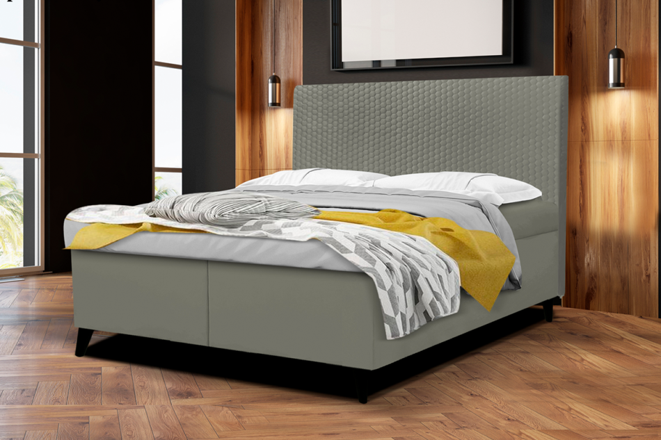 DORMIS Łóżko jasny szary - zdjęcie 1