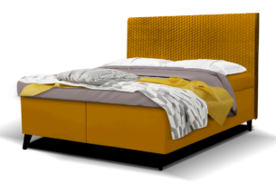 DORMIS, https://dev1-mda.konsimo.pl/kolekcja/dormis/ Łóżko żółty - zdjęcie