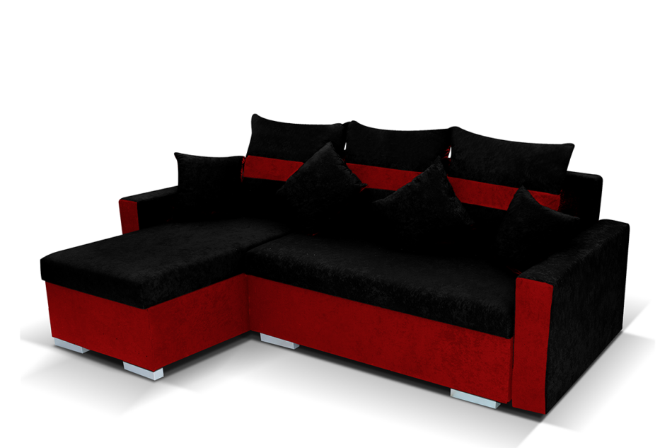 NEVOS Narożnik lewy/prawy czarny/czerwony - zdjęcie 0